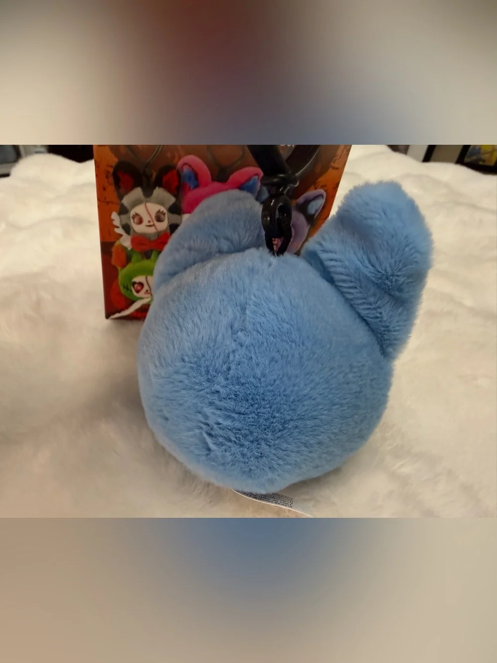 Blue Plush Clip-On Keychain Toy - Kids Toys